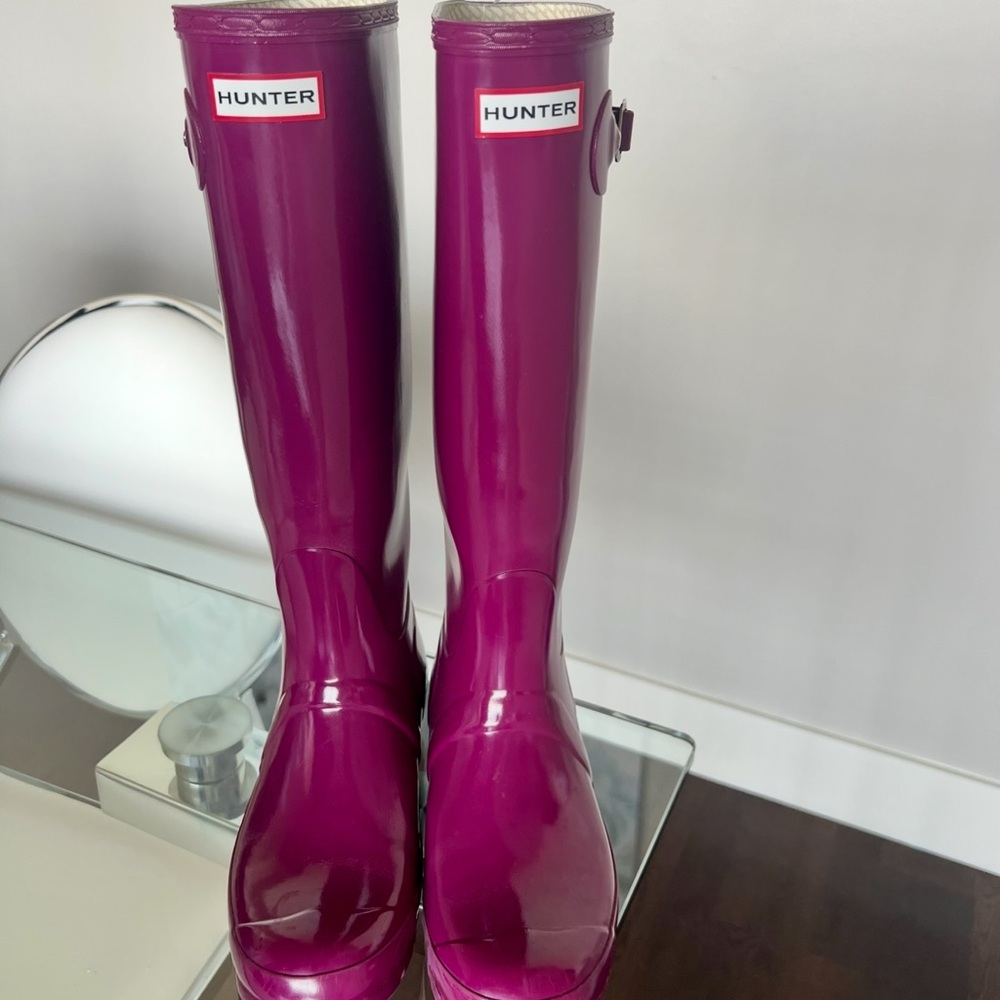 Hunter Women's Winter Rain Boots - Purple